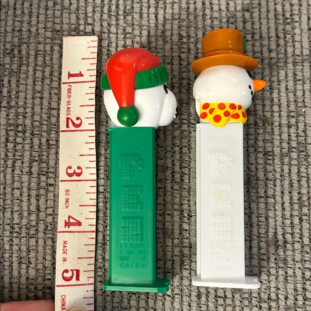 Christmas PEZ Dispenser Set - Polar Bear and Snowman collectibles